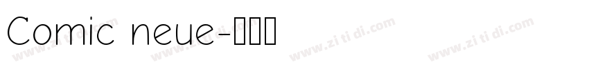 Comic neue字体转换